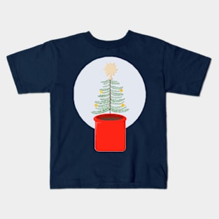 Cute little Christmas tree in a pot Kids T-Shirt